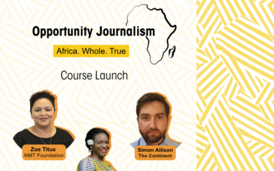 Opportunity Journalism Course Launch