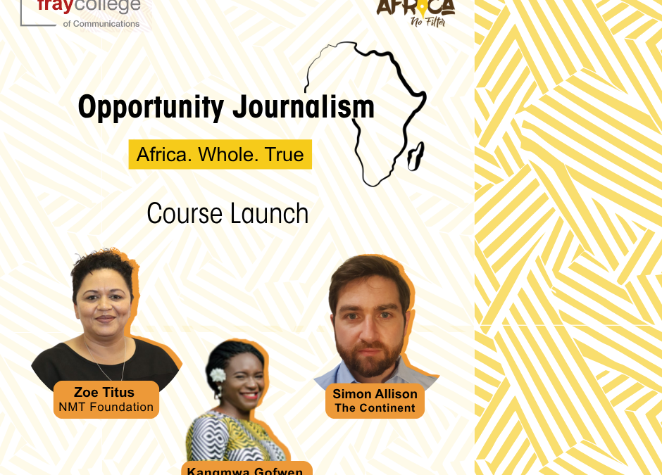 Opportunity Journalism Course Launch