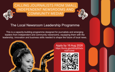 Applications open for the Local Newsroom Leadership Programme