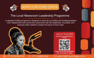 Applications open for the Local Newsroom Leadership Programme